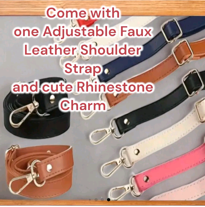 May Fils Crossbody Handbag - Handmade Everyday Bag with Adjustable Strap and Boho Charm Accents