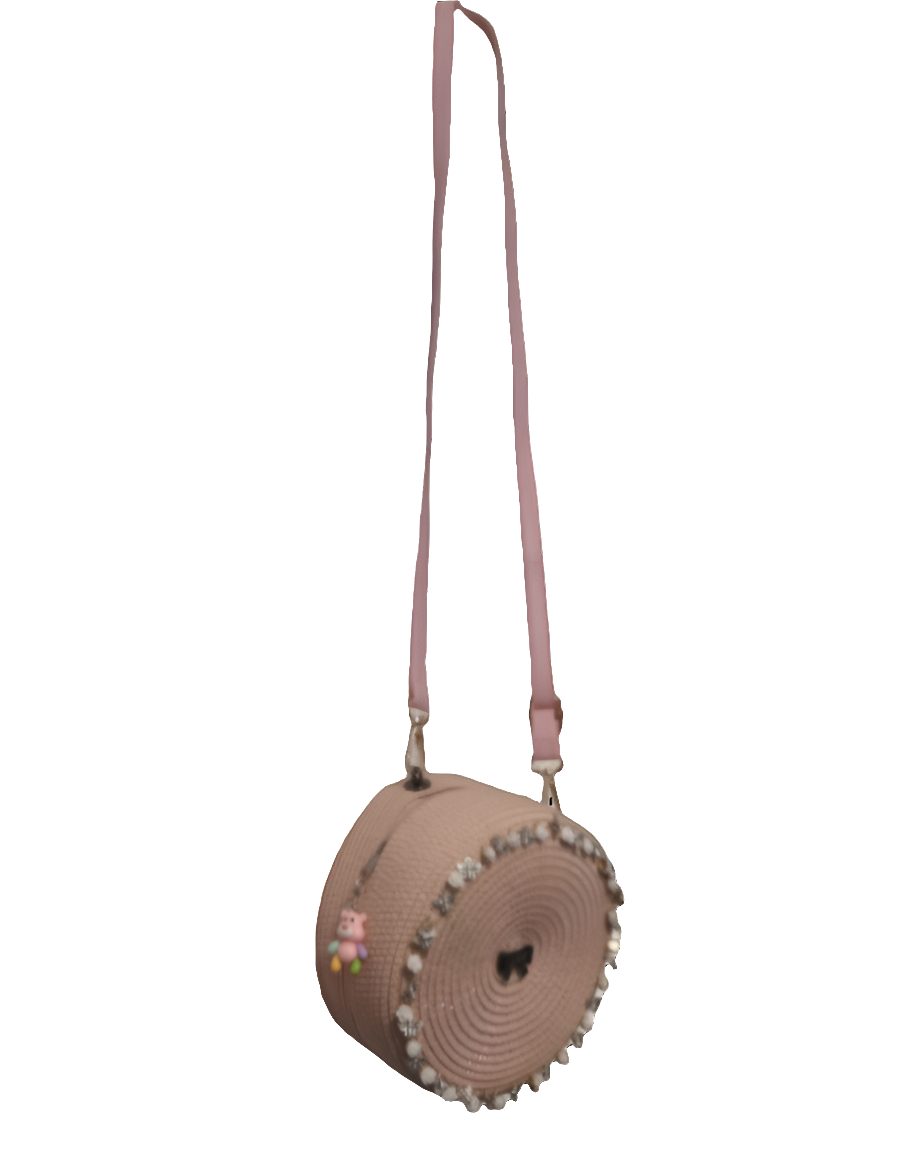 May Fils Crossbody Handbag - Handmade Everyday Bag with Adjustable Strap and Boho Charm Accents