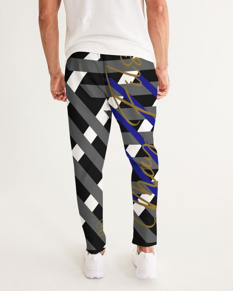 Black and white Men's Joggers