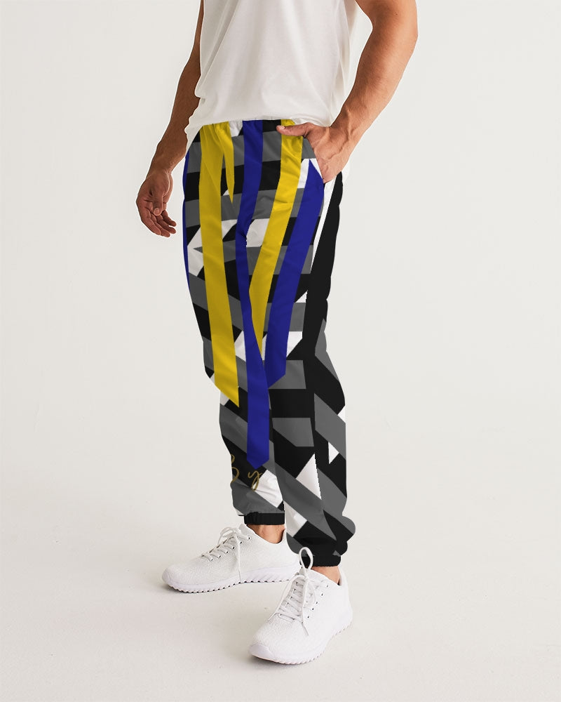 Black and white Men's Track Pants