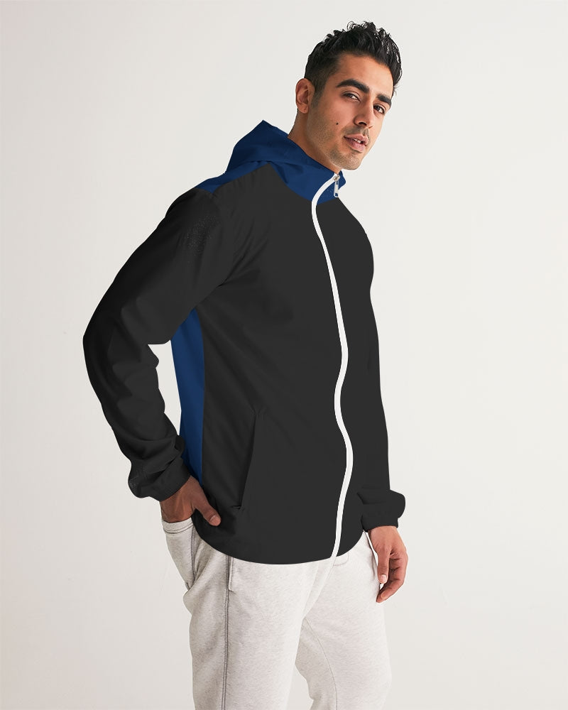 Blue black classic Men's Windbreaker