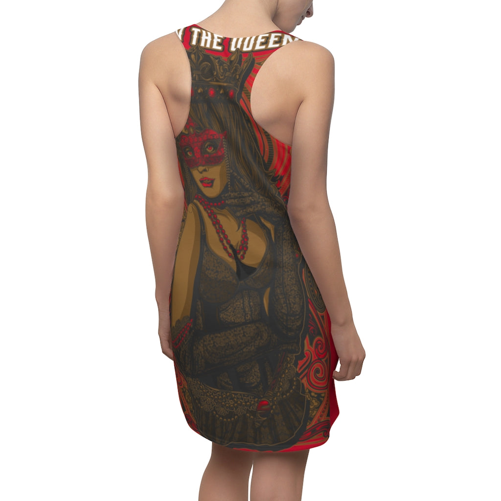 Red  Racerback Dress Bow Down The Queen is Here