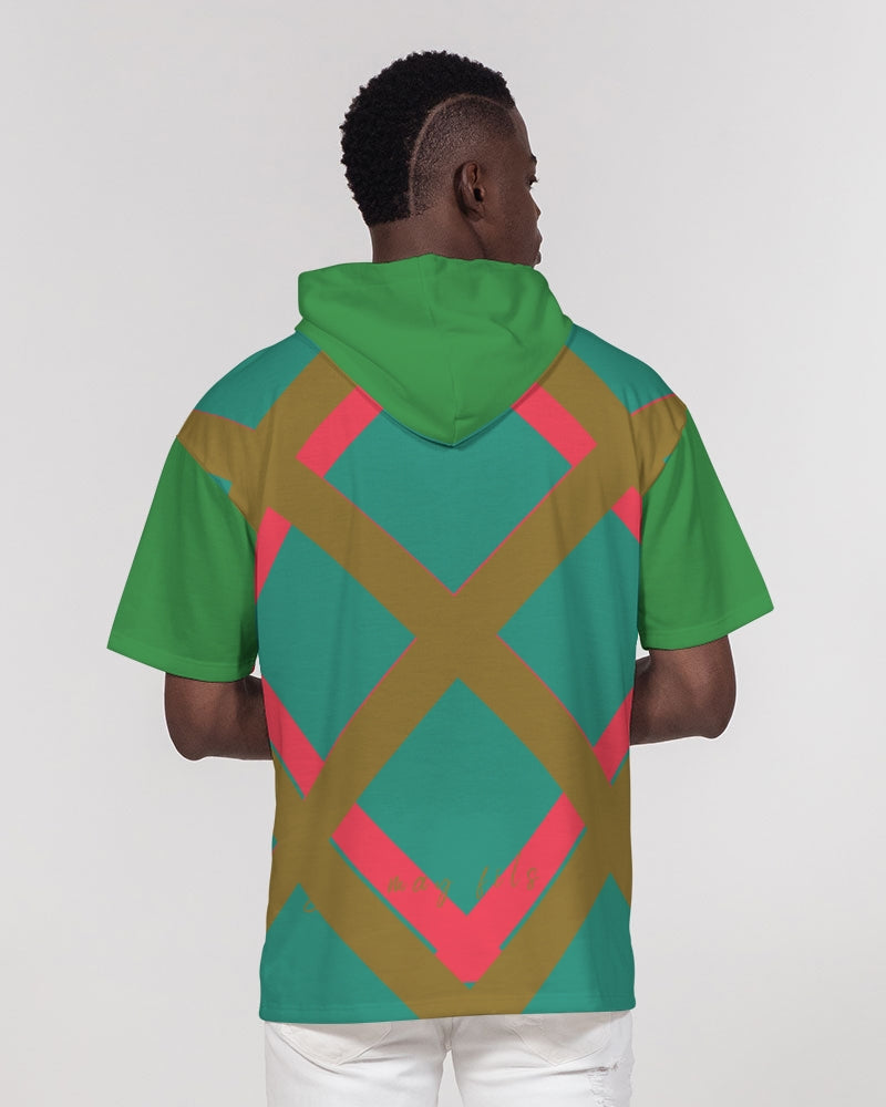 Color art green Men's Premium Heavyweight Short Sleeve Hoodie