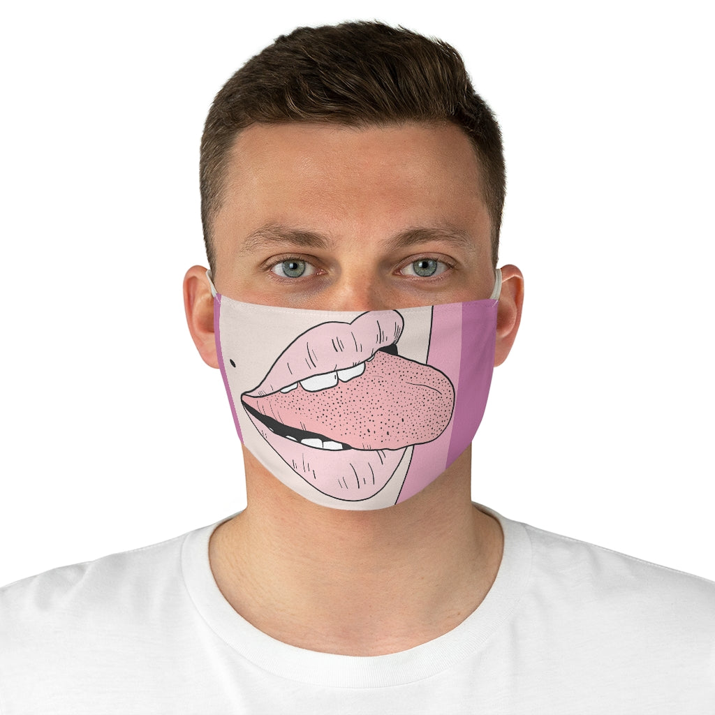 Fabric Face Mask tongue