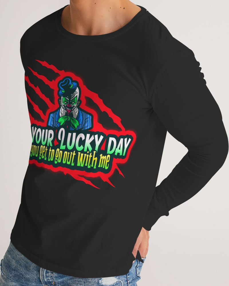 Black Lucky Men's Long Sleeve Tee