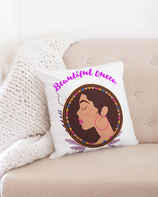 Beautiful queen Throw Pillow Case 18"x18"