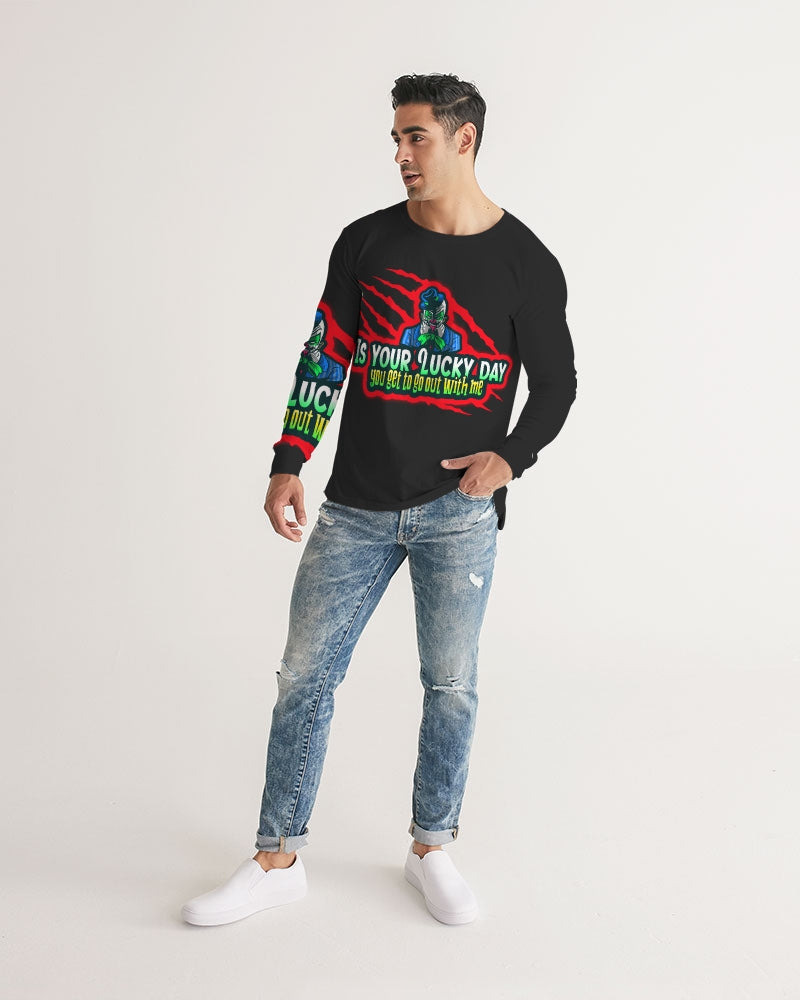 Black Lucky Men's Long Sleeve Tee