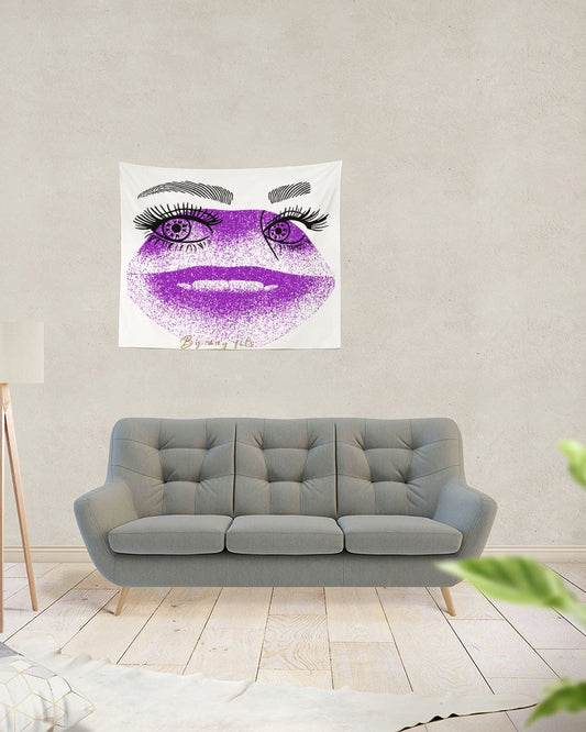Eye and lip Tapestry 60"x51"
