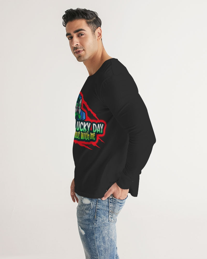 Black Lucky Men's Long Sleeve Tee