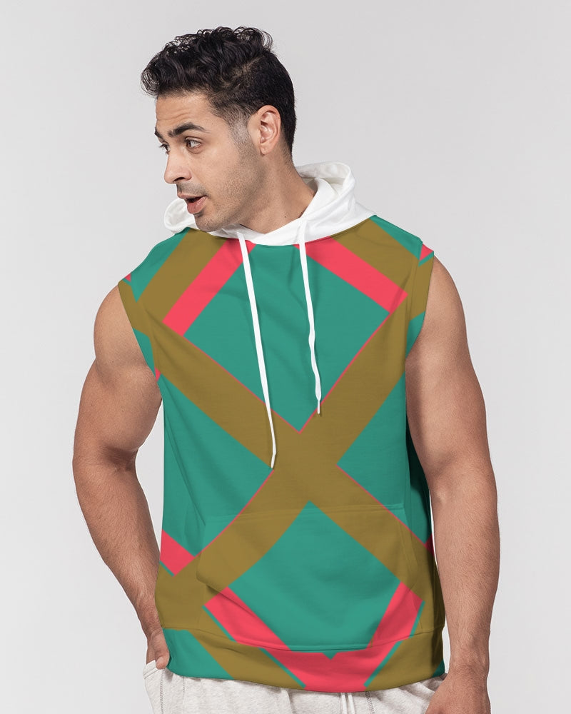 Color art with white Men's Premium Heavyweight Sleeveless Hoodie