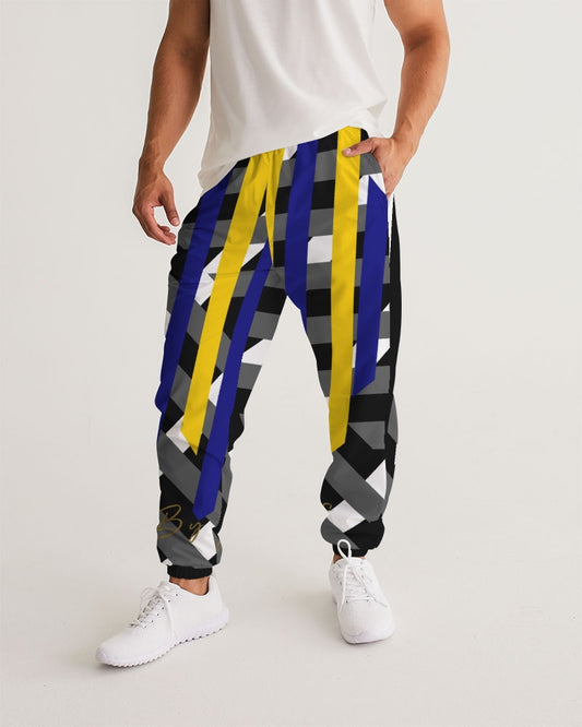 Black and white Men's Track Pants