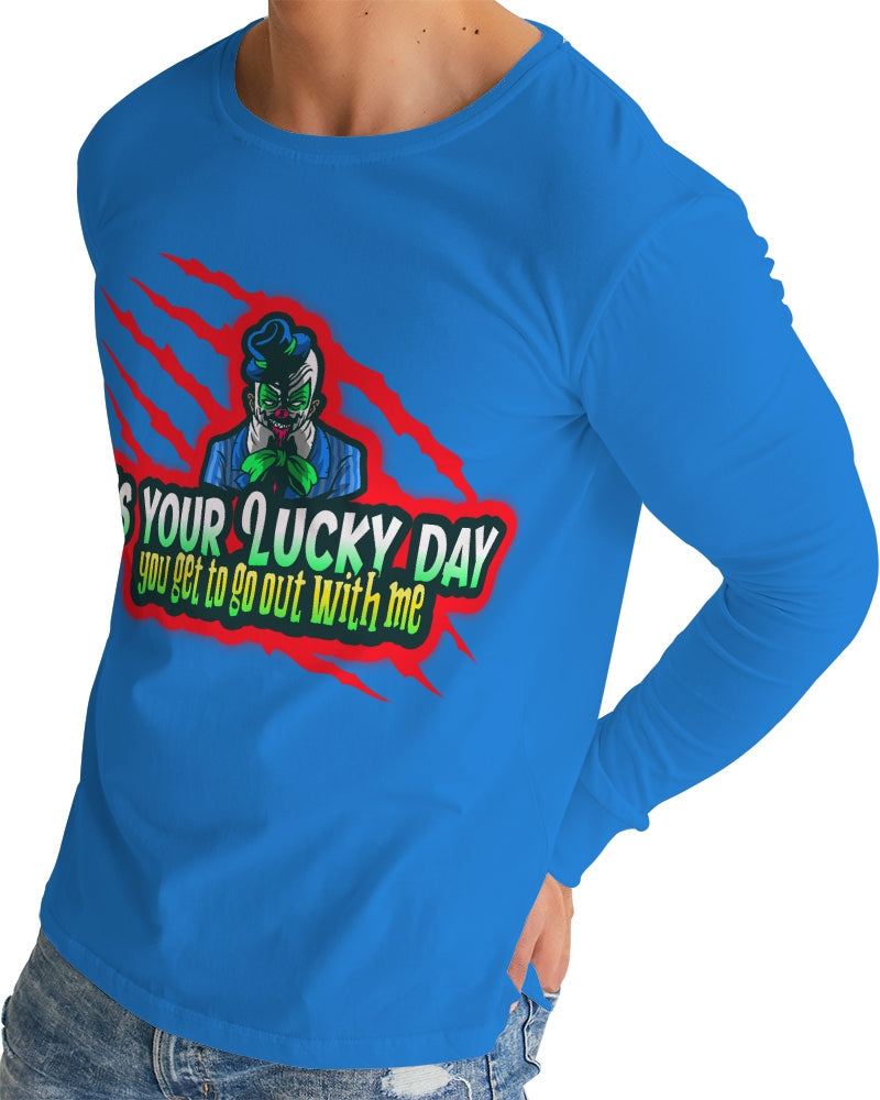 Blue Lucky Men's Long Sleeve Tee