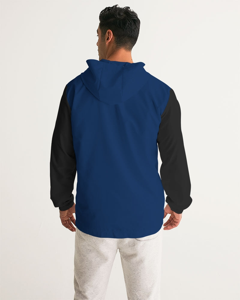 Blue black classic Men's Windbreaker