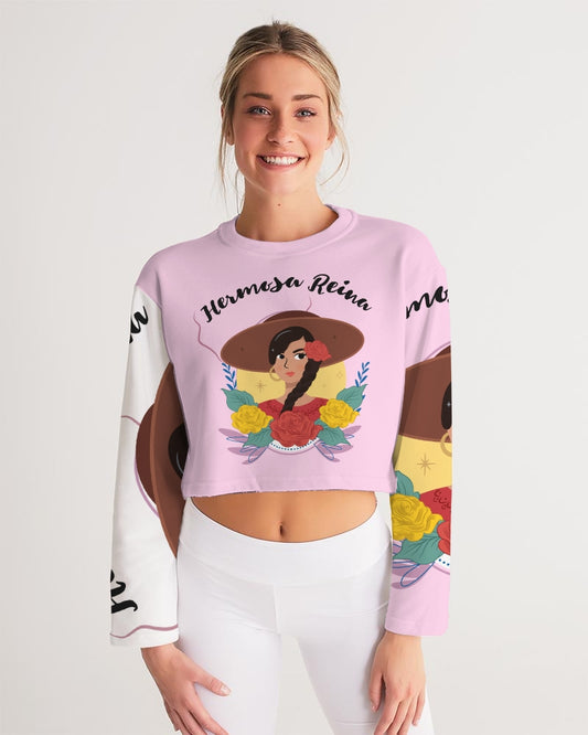 Pink Hermosa Reina Women's Cropped Sweatshirt