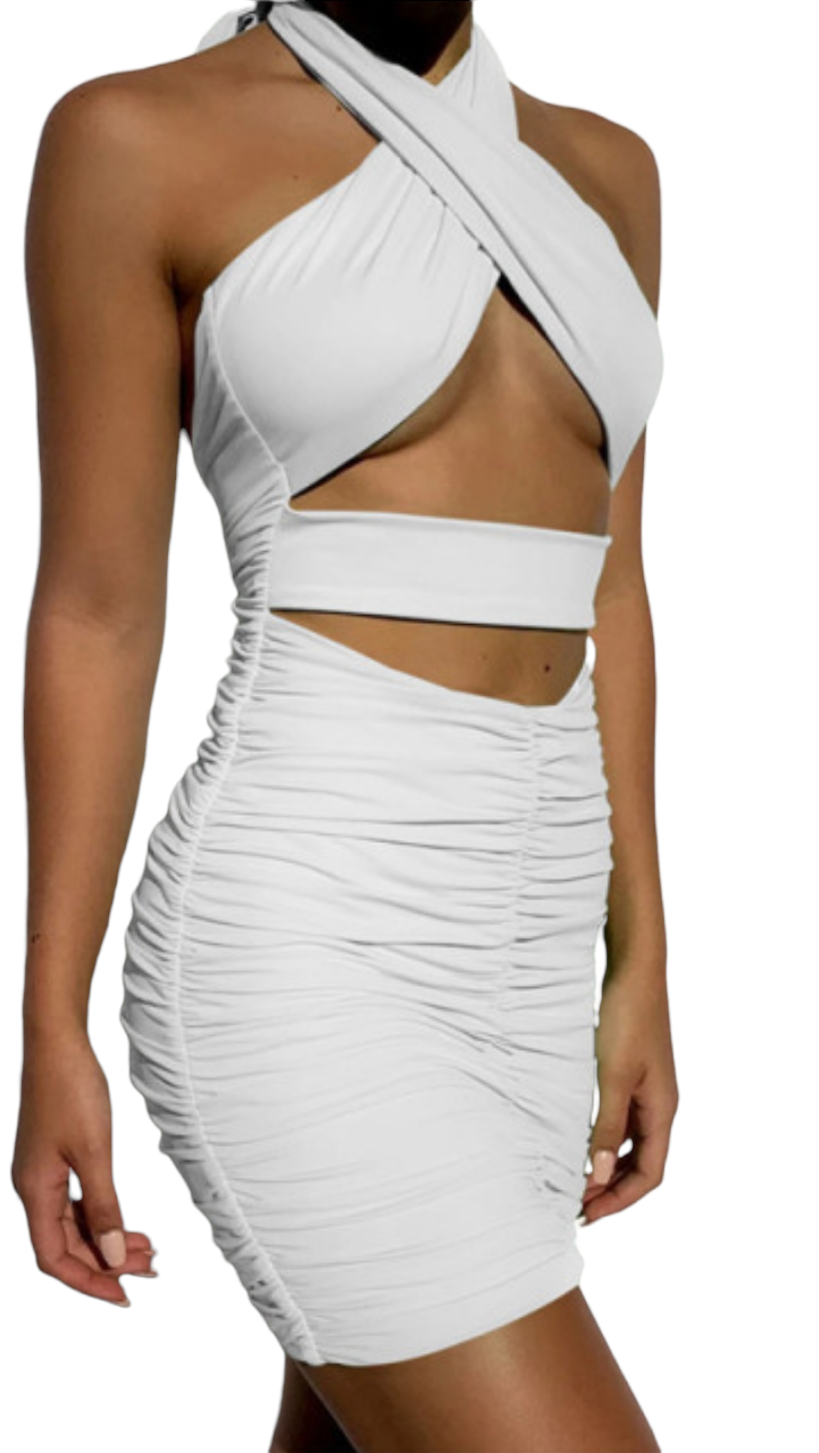 mini Strapless Halter dress