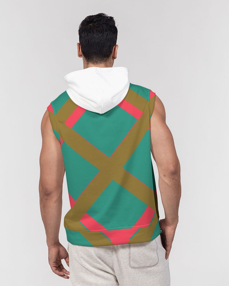 Color art with white Men's Premium Heavyweight Sleeveless Hoodie