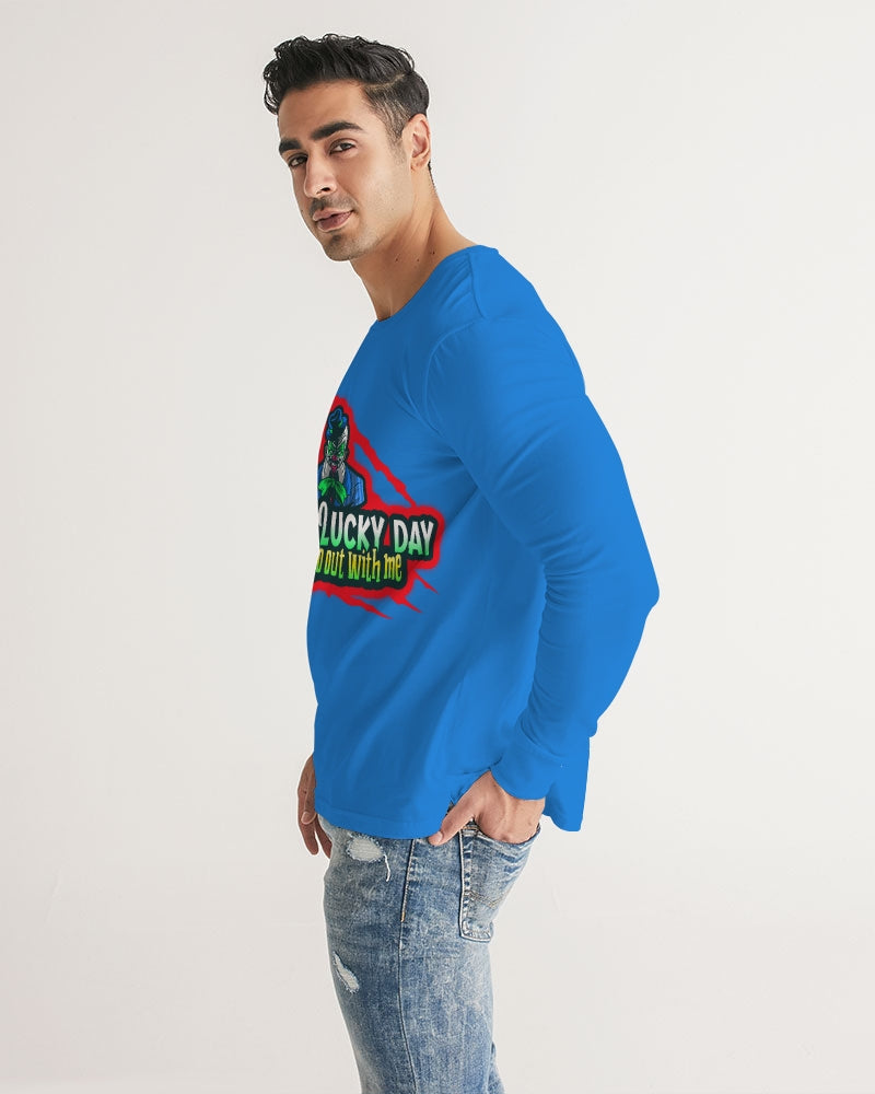 Blue Lucky Men's Long Sleeve Tee