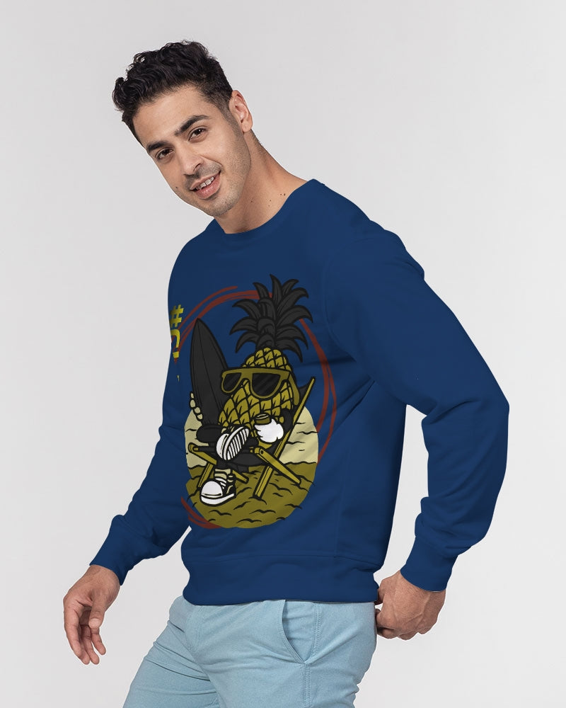 Chill dude Men's Classic French Terry Crewneck Pullover