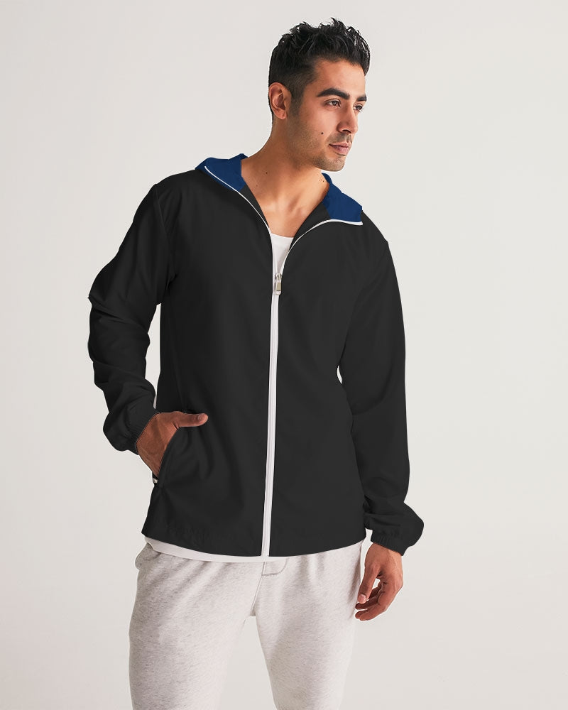 Blue black classic Men's Windbreaker