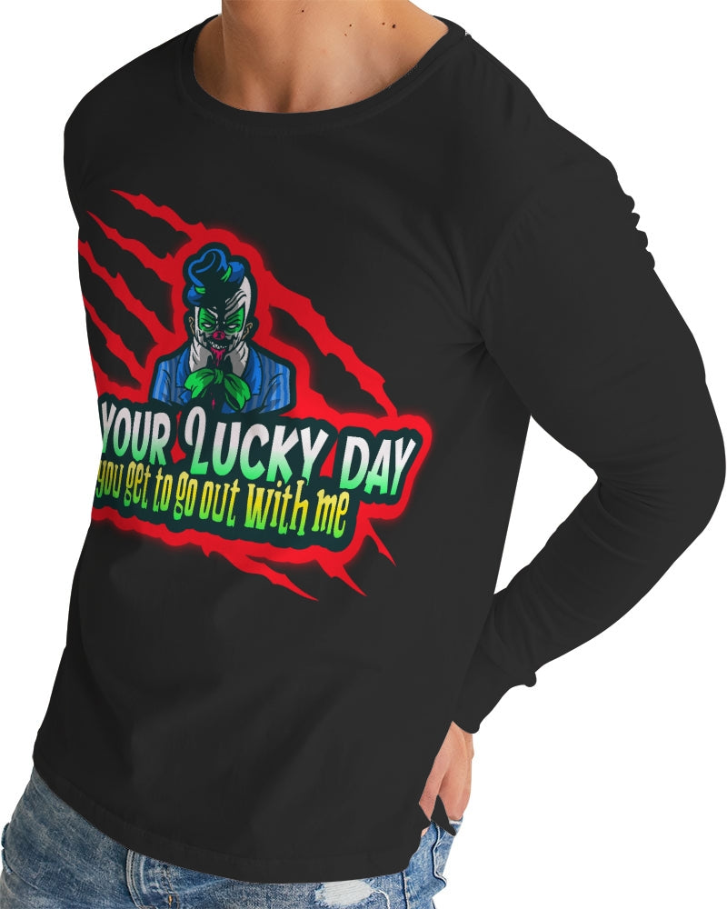 Black Lucky Men's Long Sleeve Tee