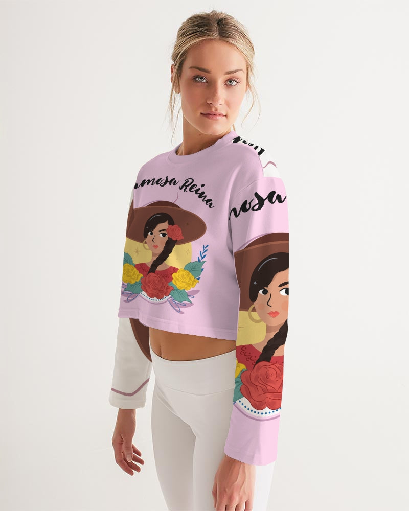 Pink Hermosa Reina Women's Cropped Sweatshirt