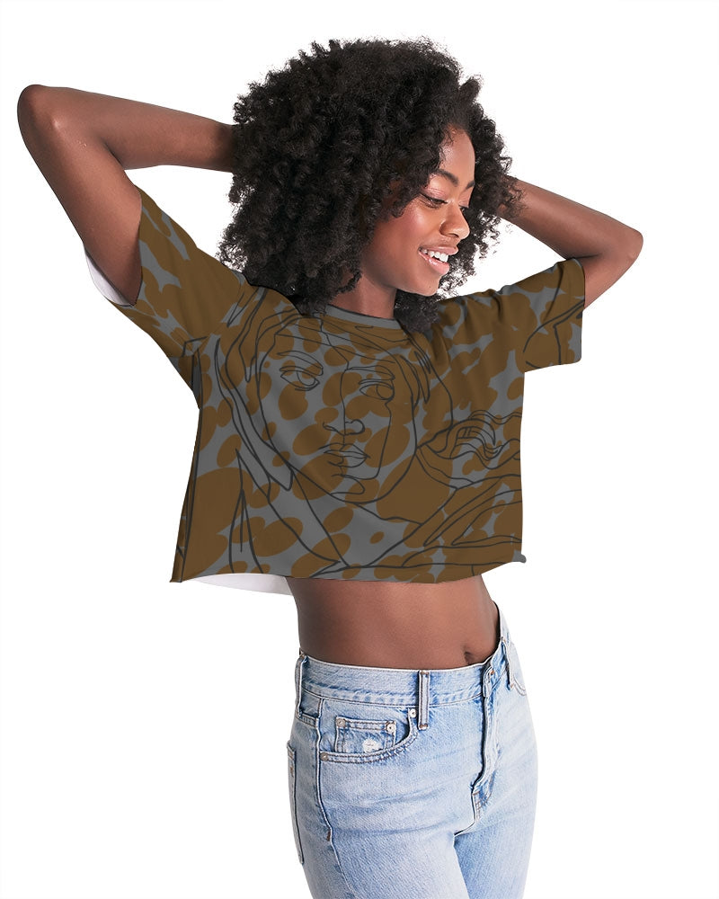 Art face Women's Lounge Cropped Tee