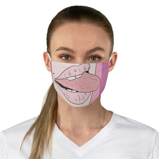 Fabric Face Mask tongue