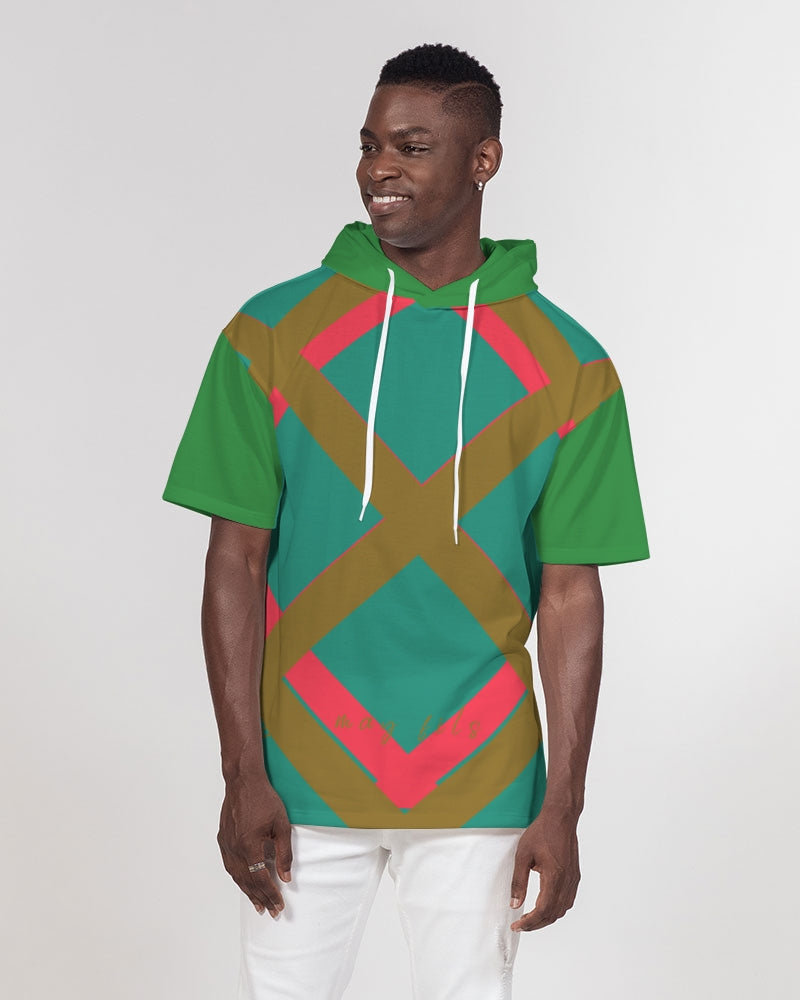 Color art green Men's Premium Heavyweight Short Sleeve Hoodie