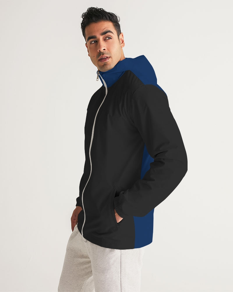 Blue black classic Men's Windbreaker