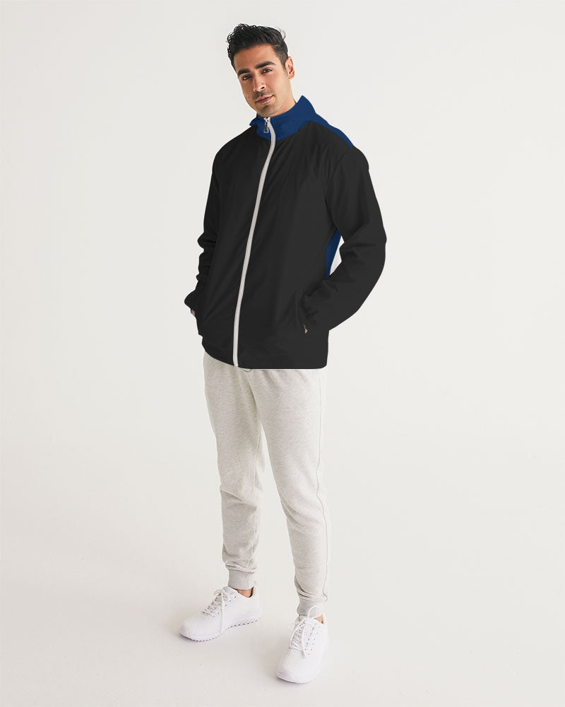 Blue black classic Men's Windbreaker