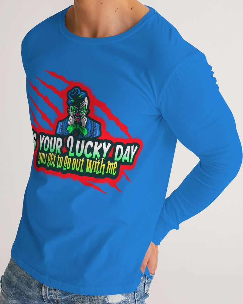 Blue Lucky Men's Long Sleeve Tee