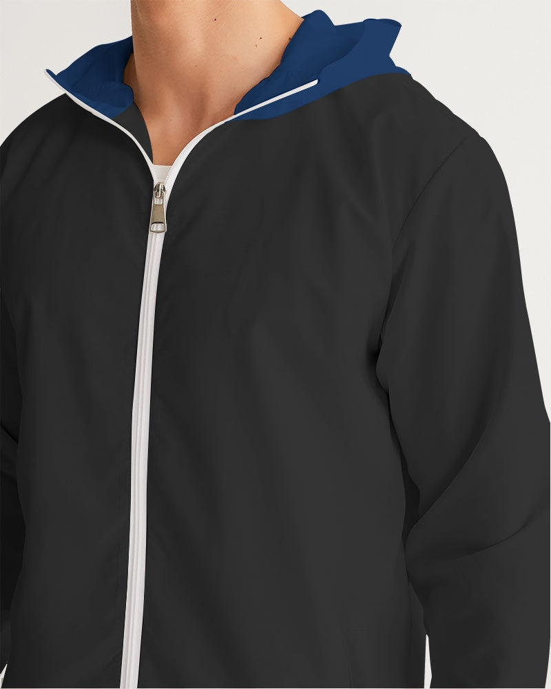 Blue black classic Men's Windbreaker