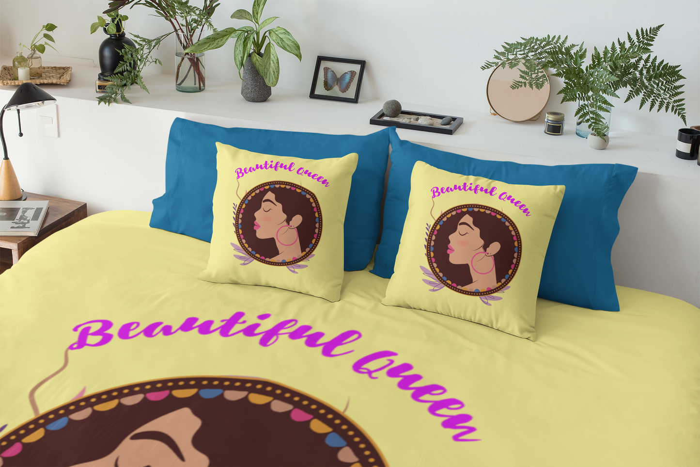 Beautiful queen Yellow Twin Duvet Cover Set