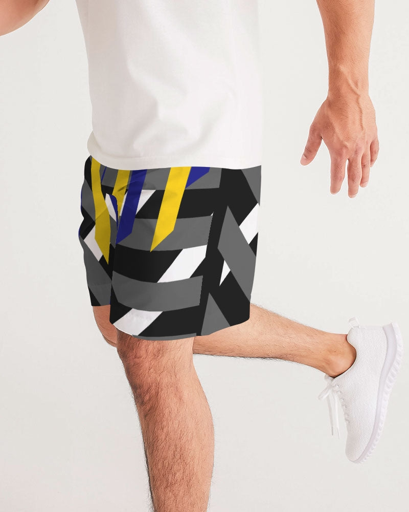 Black and white Men's Jogger Shorts