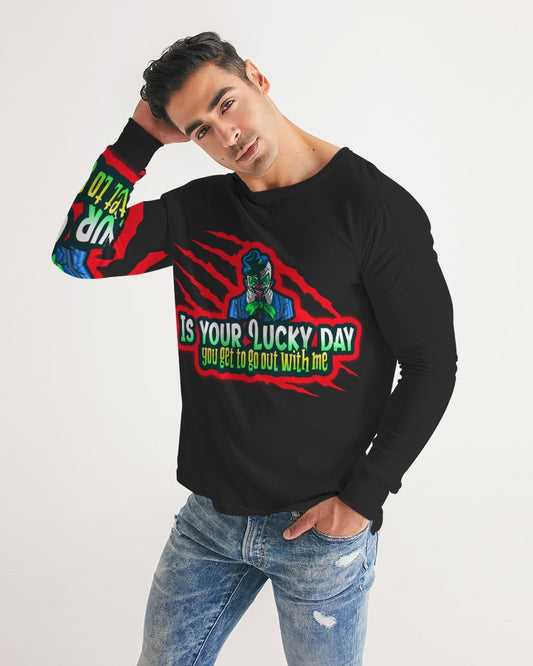 Black Lucky Men's Long Sleeve Tee