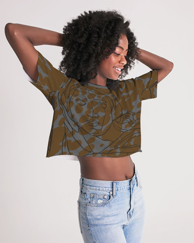 Art face Women's Lounge Cropped Tee