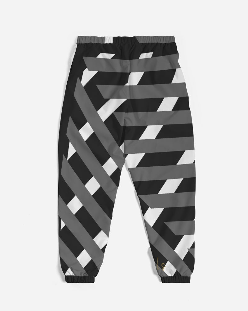 Black and white Men's Track Pants