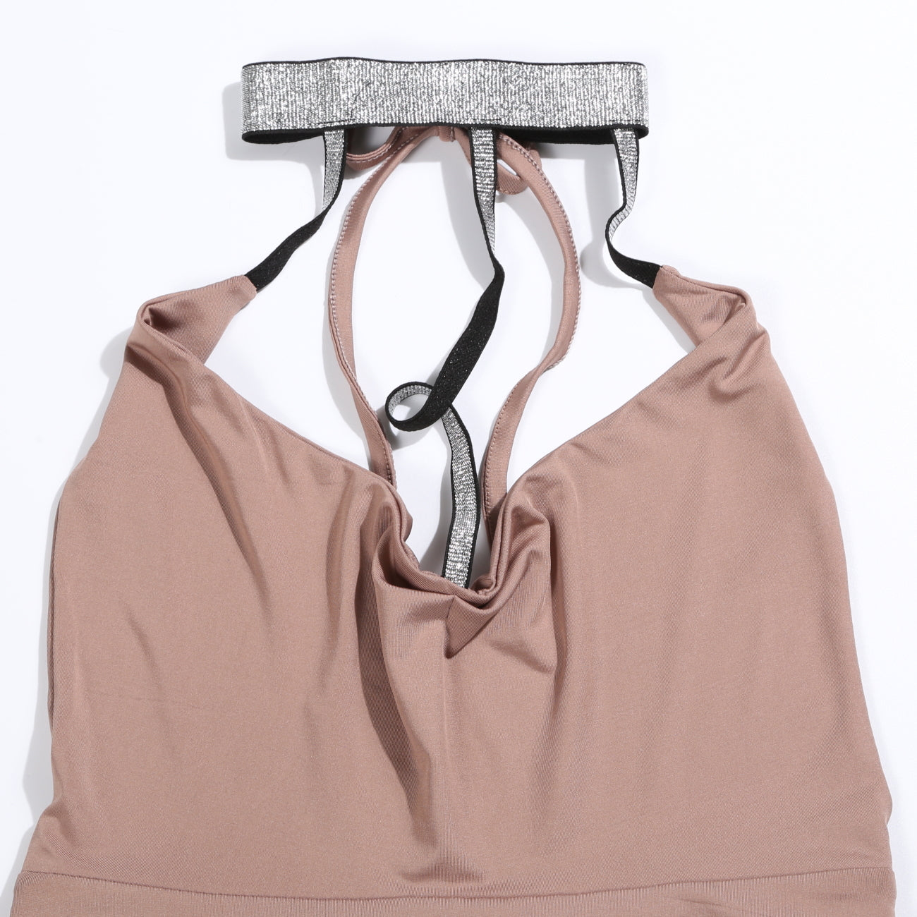 Mini V neck Sleeveless  with diamond